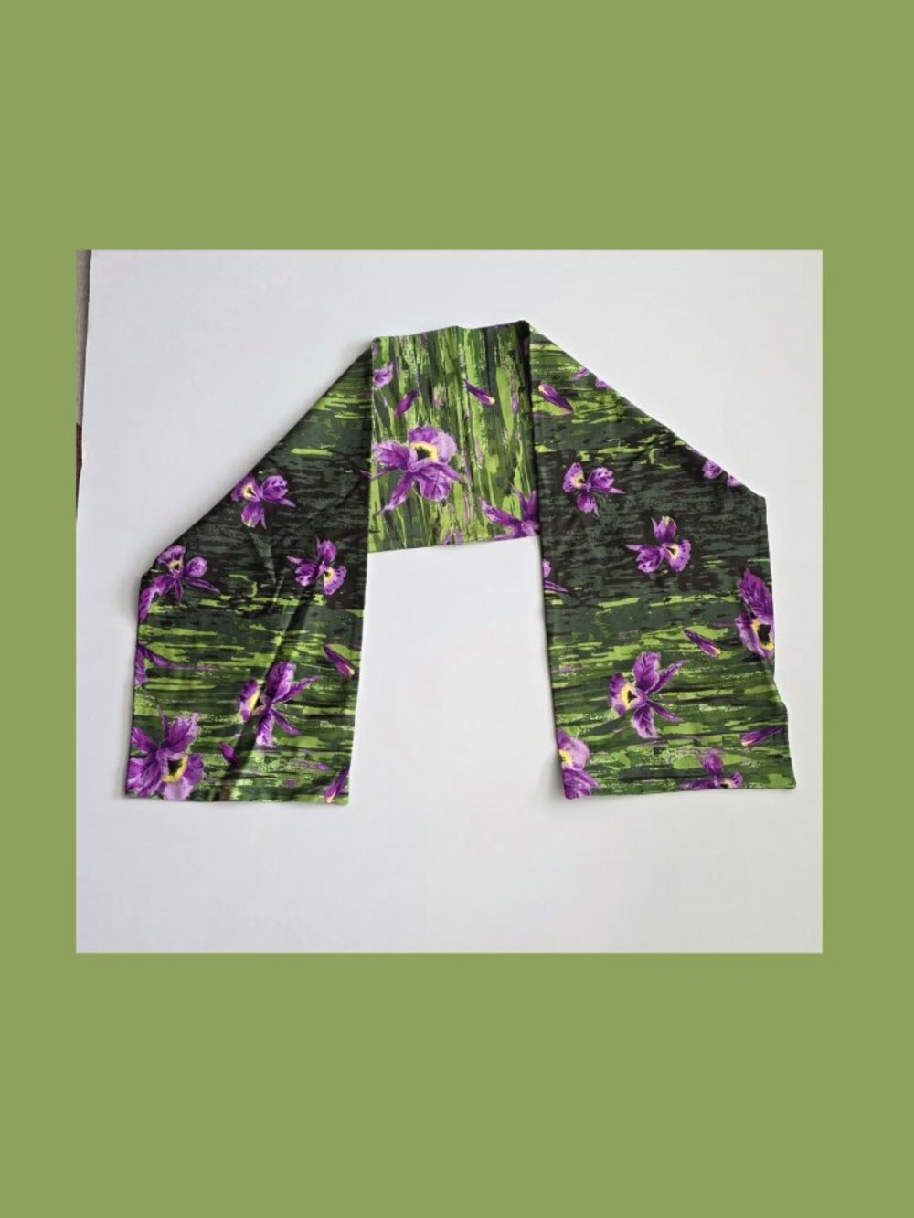 Eden Dress in Purple Orchid Print with Shawl XL NWT Rare! - Picture 5 of 5